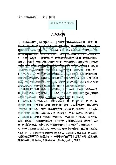 预应力锚索施工工艺流程图.doc