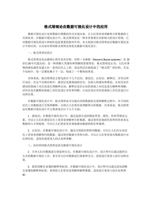 格式塔理论在数据可视化设计中的应用
