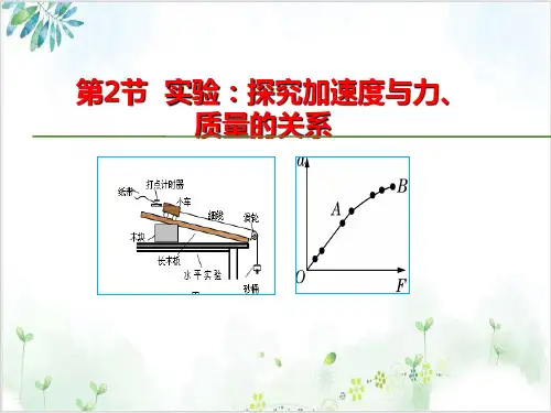 人教版高中物理必修1教学课件-第四章牛顿运动定律实验-探究加速度与力、质量的关系(20张)-PPT优