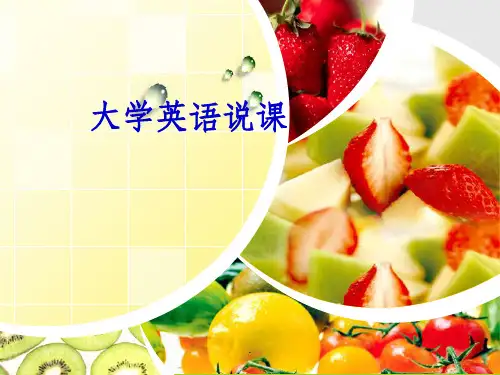 大学英语课程说课ppt课件