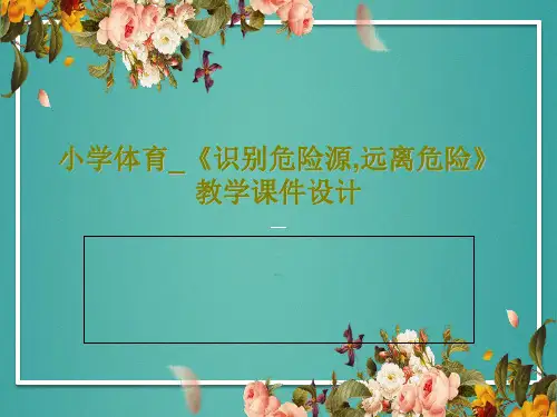 小学体育_《识别危险源,远离危险》教学课件设计PPT文档24页