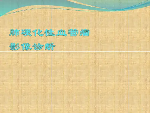 肺硬化性血管瘤CT诊断ppt课件