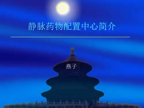 静脉药物配置中心PPT