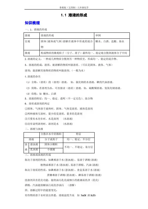 【同步专题】2022-2023学年鲁教版(五四制)化学九年级全册 1