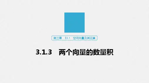 高中数学两个向量的数量积知识点解析
