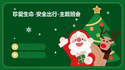 珍爱生命-安全出行-主题班会
