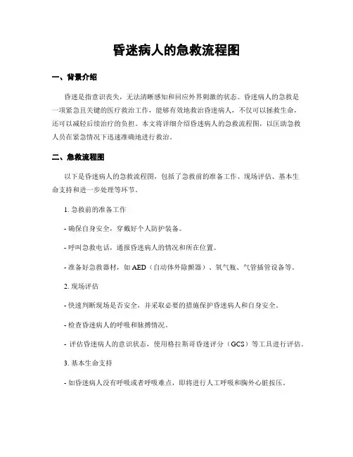 昏迷病人的急救流程图