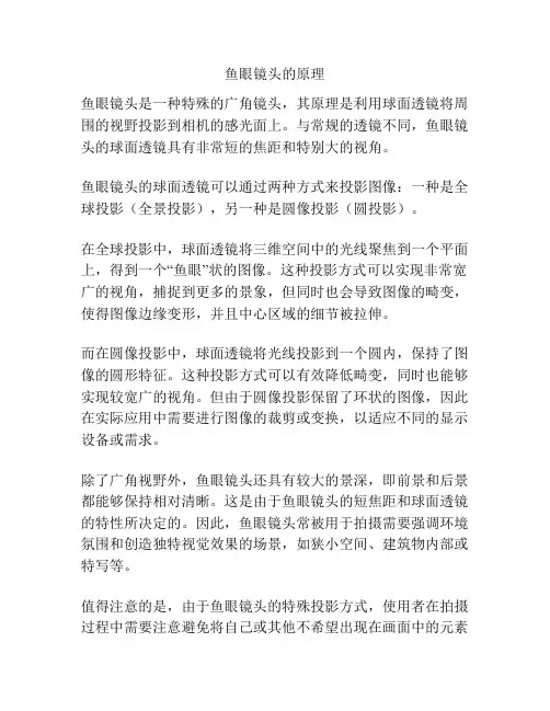鱼眼镜头的原理