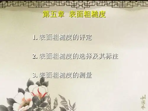 CH5表面粗糙度-文档资料