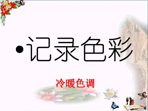(精选)六年级美术下册第3课《记录色彩》 优秀课件3人教版