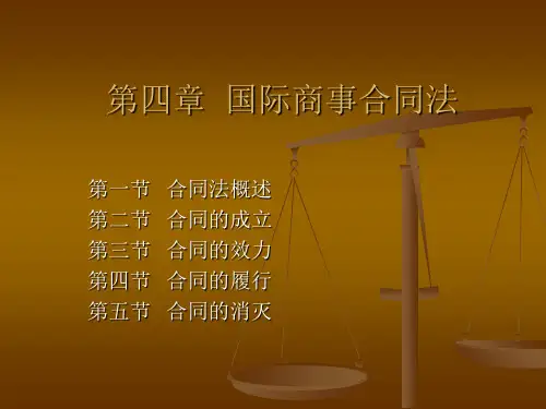 国际商法课件第四章  国际商事合同法