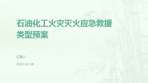 石油化工火灾灭火应急救援类型预案