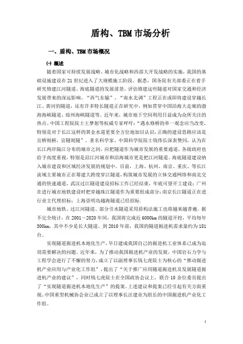 盾构、TBM市场分析327