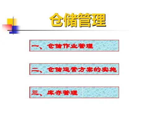 仓储管理物流助师