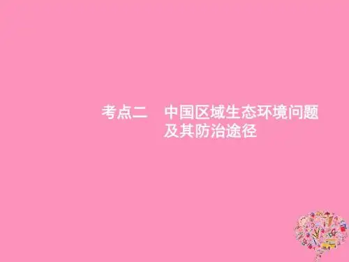 山东专用2020版高考地理一轮复习第二十章生态环境保护20.2中国区域生态环境问题及其防治途径课件新人教版