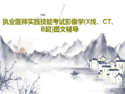 执业医师实践技能考试影像学(X线、CT、B超)图文辅导PPT文档43页