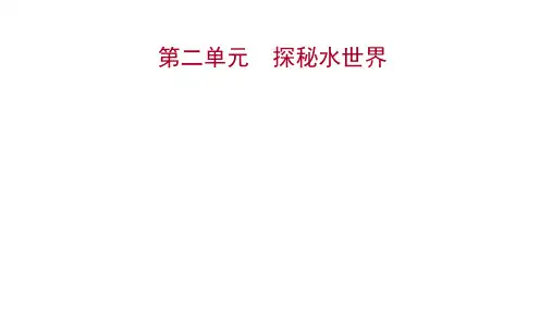 鲁教版(五四制)中考化学一轮复习第二单元探秘水世界
