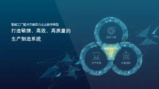 打造敏捷高效高质量的生产制造系统