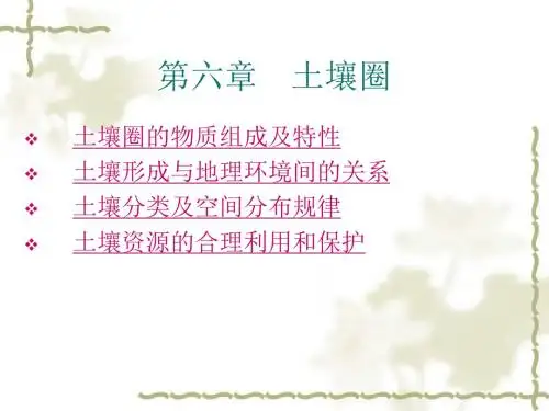 第六章土壤圈