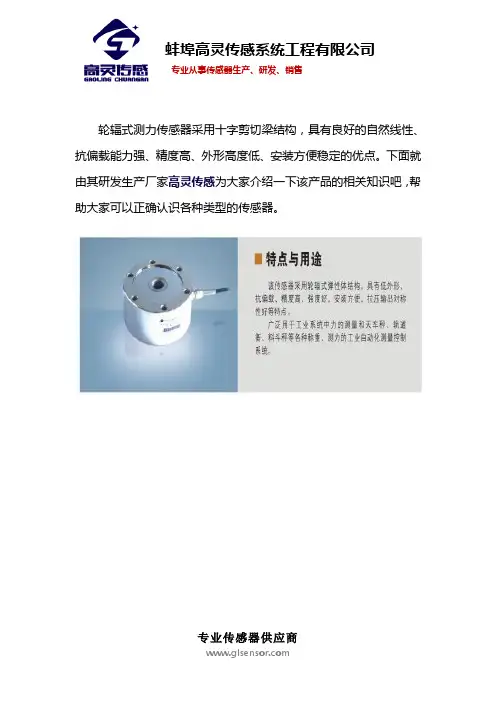 轮辐测力传感器