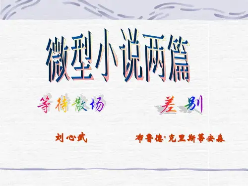 微型小说两篇《等待散场》聂