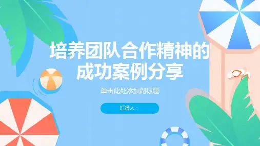 培养团队合作精神：成功案例分享