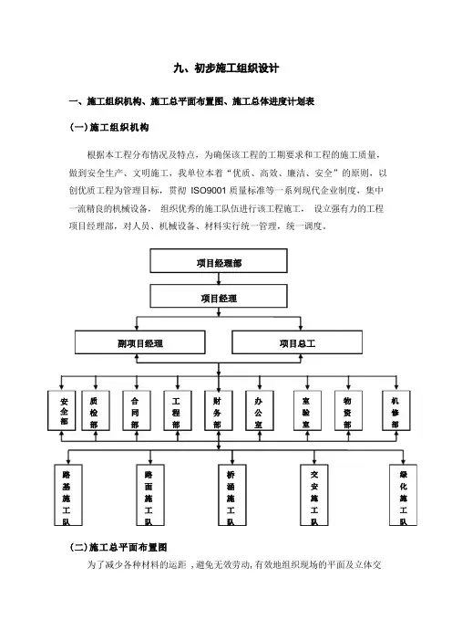 公路施工组织设计