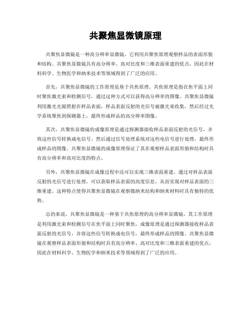 共聚焦显微镜原理