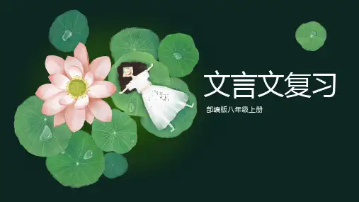 文言文复习课件(共27张)语文八年级上册