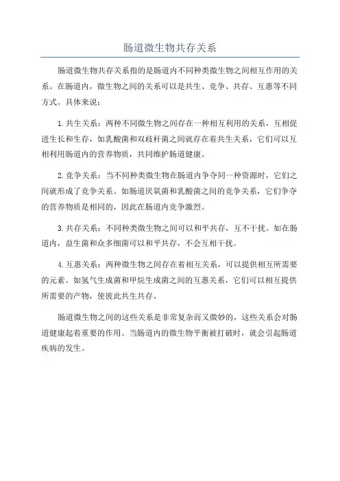 肠道微生物共存关系