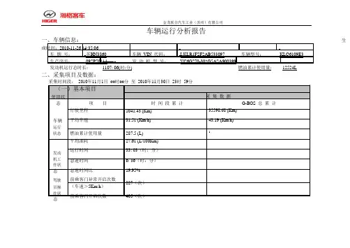 海格客车测试报告