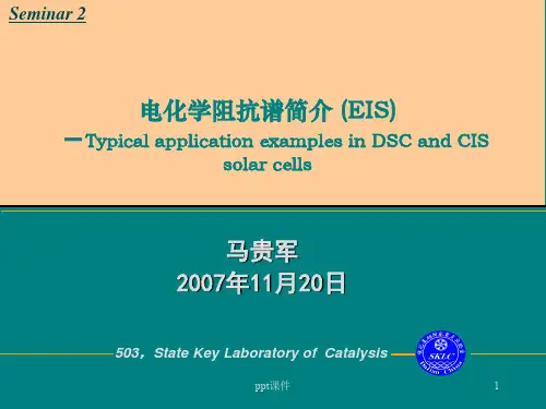 电化学阻抗谱简介 (EIS)  ppt课件