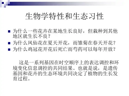 花卉栽培与环境因子ppt课件
