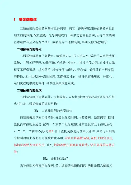 插装阀原理图
