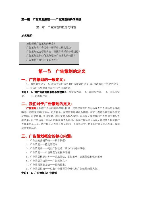 第一章 广告策划原理