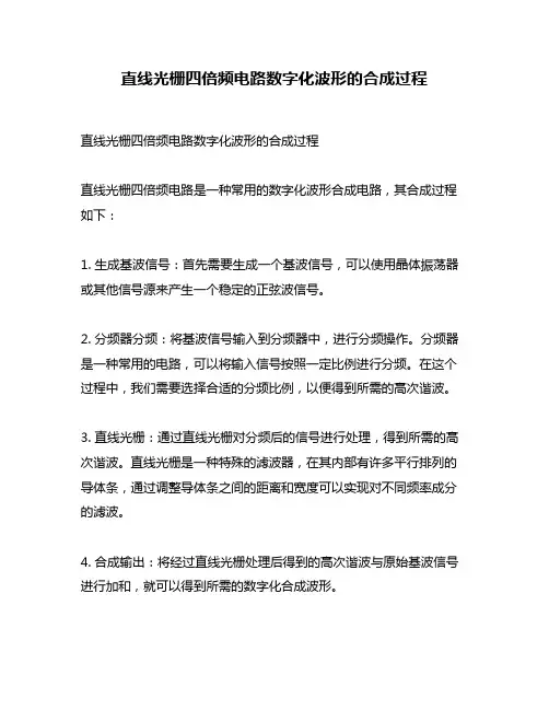 直线光栅四倍频电路数字化波形的合成过程