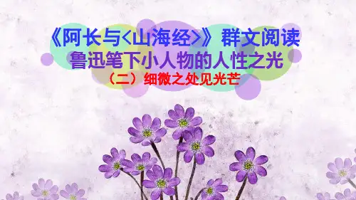 《阿长与山海经》群文阅读-鲁迅笔下小人物的人性之光(二)细微之处见光芒