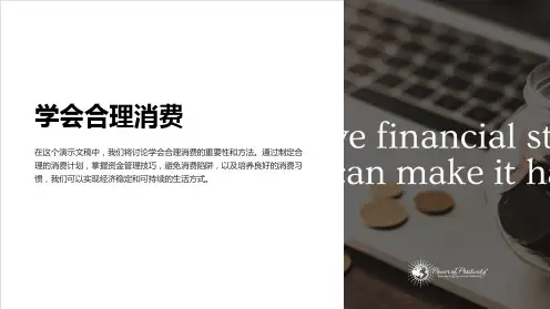 学会合理消费ppt
