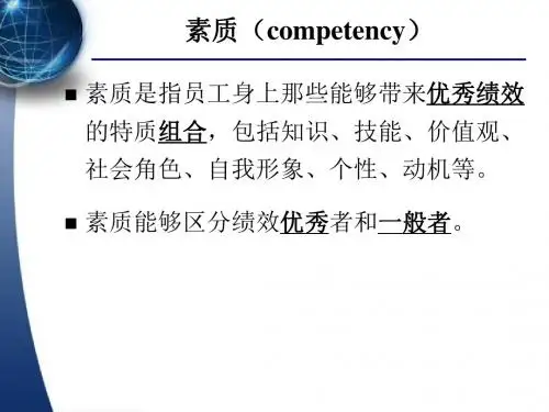素质模型