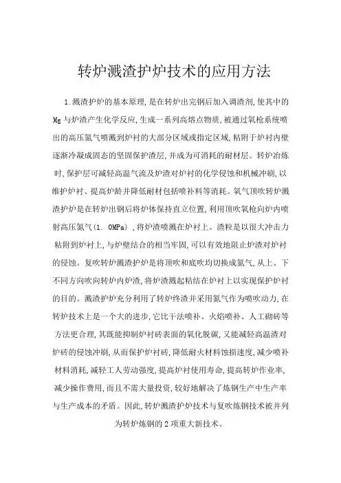 转炉溅渣护炉技术