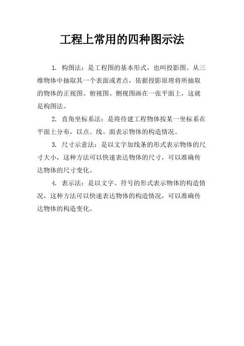工程上常用的四种图示法