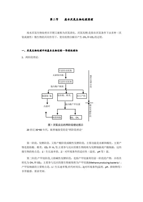 第二节    废水厌氧生物处理原理