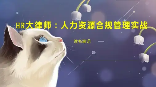 HR大律师：人力资源合规管理实战