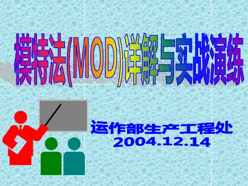 医学ppt--mod法详解与实战演练