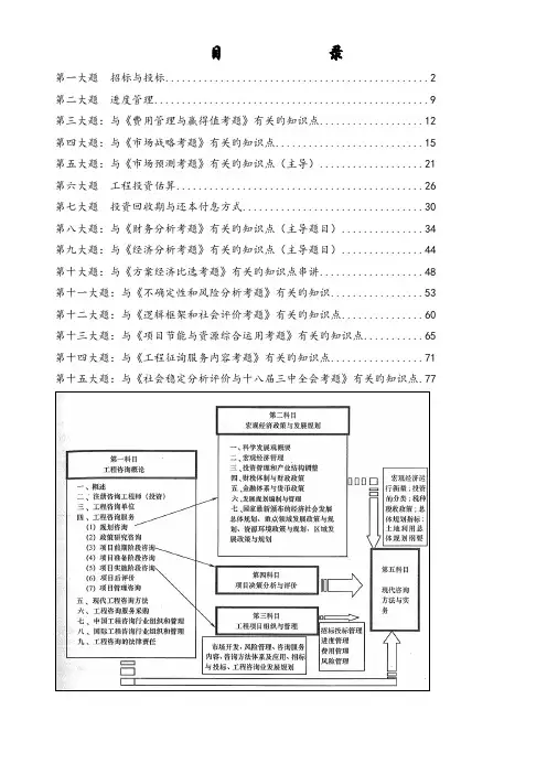 2023年现代咨询方法与实务知识点整理秘籍