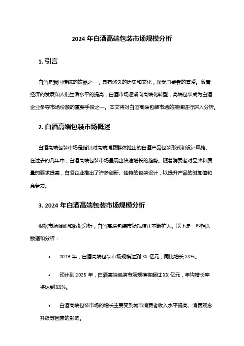 2024年白酒高端包装市场规模分析