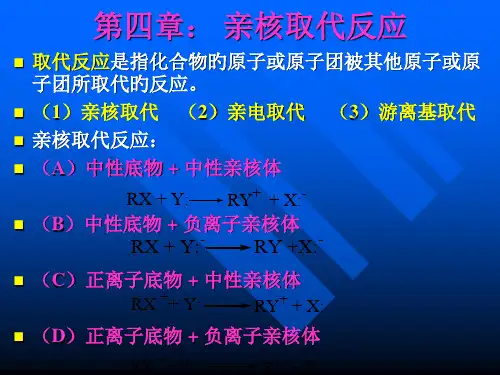 亲核取代反应