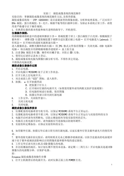 生物学实验 凝胶成像系统统一 UVP