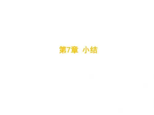 公共政策导论第7章小结