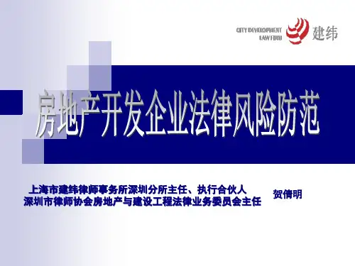 房地产开发企业法律风险防范(PPT文件)PowerPo.pptx